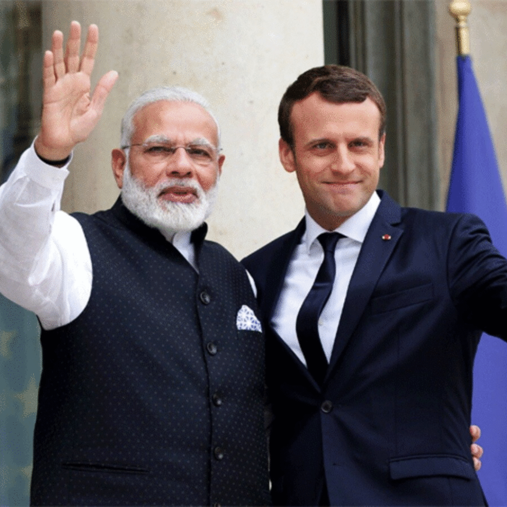 पीएम नरेंद्र मोदी और इमैनुएल मैक्रों