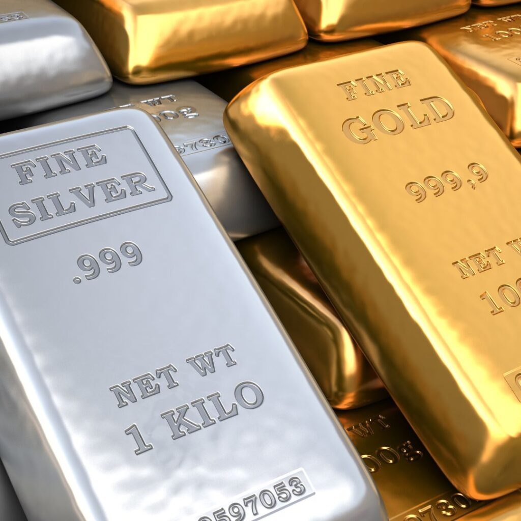 gold and silver